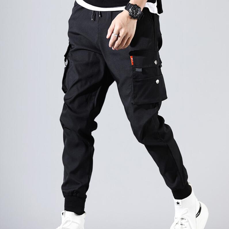 Hip Hop Men Pantalones Hombre High Street Kpop Casual Cargo Pants Many Pockets Joggers Modis Streetwear Trousers Harajuku For Men1221878