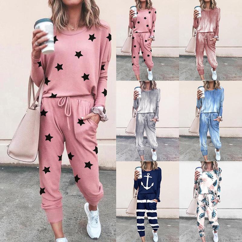 2 Piece Set Tracksuit Women Two Piece Set Top and Pants Elastic Waist Long Pants Loungewear1, Denim blue
2 Piece Set Tracksuit Women Two Piece Set Top and Pants Elastic Waist Long Pants Loungewear1, Denim blue