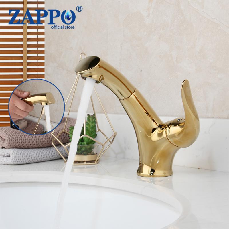 ZAPPO Solid Brass Golden Plated Rotated Bathroom Basin Mixer Tap Pull Out Kitchen Faucets Bathroom Basin Kitchen Mixer Tap
ZAPPO Solid Brass Golden Plated Rotated Bathroom Basin Mixer Tap Pull Out Kitchen Faucets Bathroom Basin Kitchen Mixer Tap