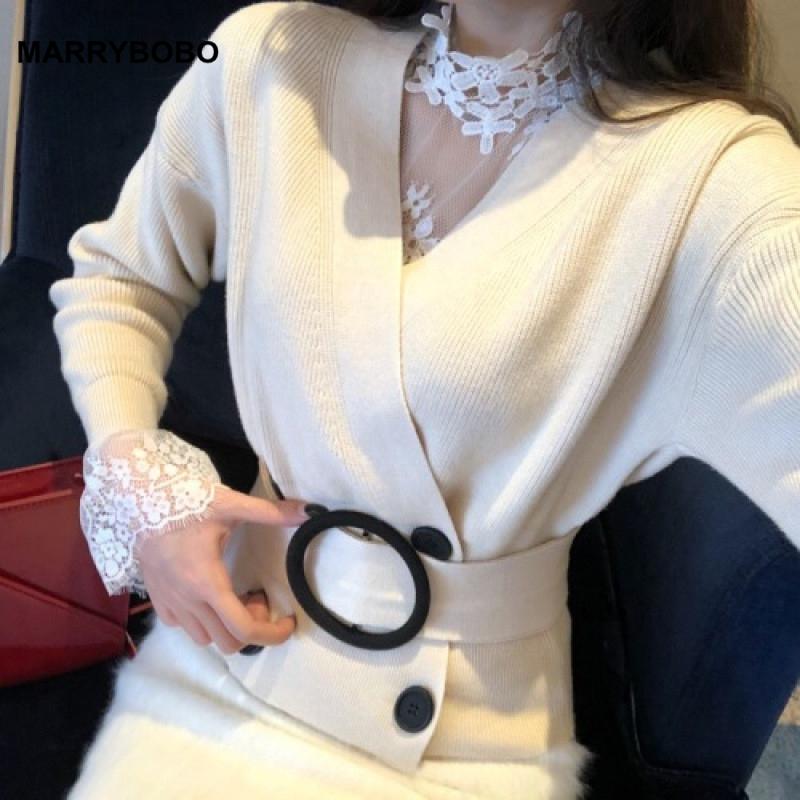 Autumn Winter Women Knitted Sweater 2020 Vintage Belt Office Cardigan Elegant Korean V-Neck Long Sleeve Outwear Tops, Jj6014black
Autumn Winter Women Knitted Sweater 2020 Vintage Belt Office Cardigan Elegant Korean V-Neck Long Sleeve Outwear Tops, Jj6014black