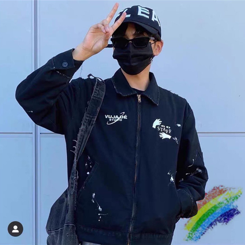 2021FW Jacket Men Women 1 Best Quality Old Washed Embroidery Work Clothes Zipper jackets
2021FW Jacket Men Women 1 Best Quality Old Washed Embroidery Work Clothes Zipper jackets