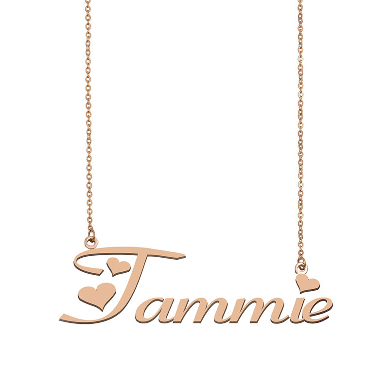 Tammie Name Necklace Custom Nameplate Pendant for Women Girls Birthday Gift Kids Best Friends Jewelry 18k Gold Plated Stainless Steel, Silver
Tammie Name Necklace Custom Nameplate Pendant for Women Girls Birthday Gift Kids Best Friends Jewelry 18k Gold Plated Stainless Steel, Silver