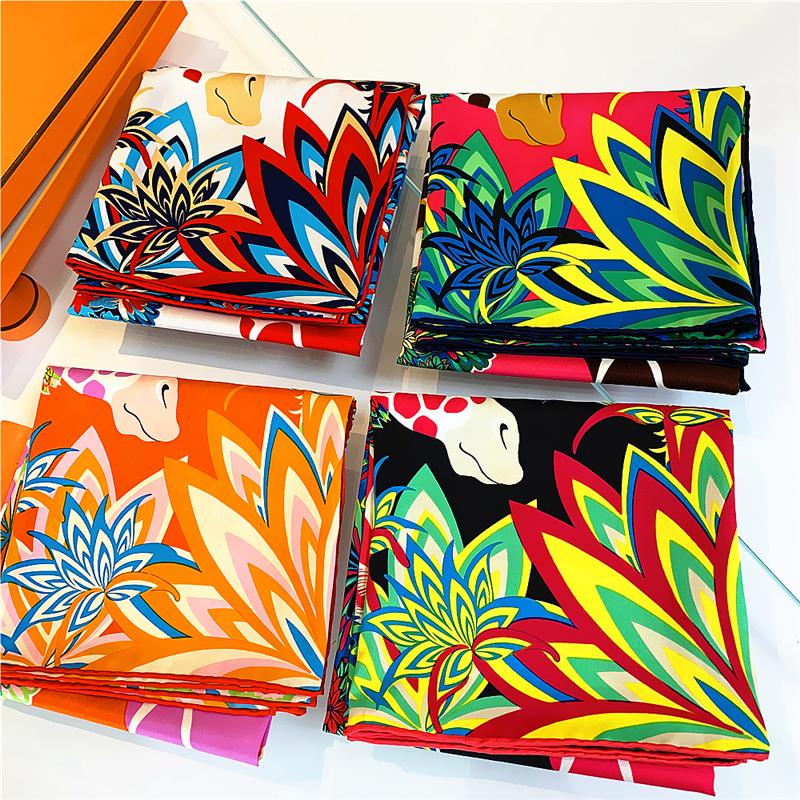 Fashion Hijab Giraffe pattern handmade roll-edge women's twill square shawl gift scarf For Print Silk Satin Hair Scarfs Kerchief
Fashion Hijab Giraffe pattern handmade roll-edge women's twill square shawl gift scarf For Print Silk Satin Hair Scarfs Kerchief