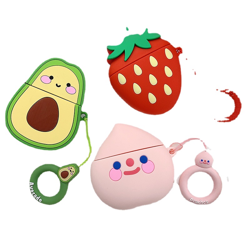 Silicone Case Funny Cute Cover Fruit and Vegetable Series Avocado Juicy Peach Smile Strawberry Case for Airpods1&2/Pro
Silicone Case Funny Cute Cover Fruit and Vegetable Series Avocado Juicy Peach Smile Strawberry Case for Airpods1&2/Pro