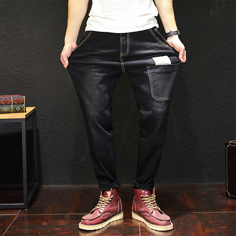 New Jeans Men Classical Jean High Quality Male Casual Pants Plus Size 44 46 48 Cotton Denim Trousers 201223