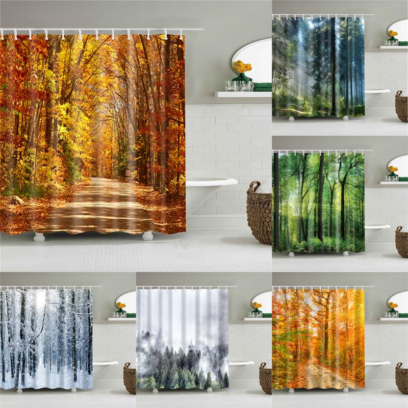 1Pcs Autumn Forest Waterproof Shower Curtain Landscape Printed Screen Bathroom Decoration Cortina De Bano Bath Curtain Gift
1Pcs Autumn Forest Waterproof Shower Curtain Landscape Printed Screen Bathroom Decoration Cortina De Bano Bath Curtain Gift