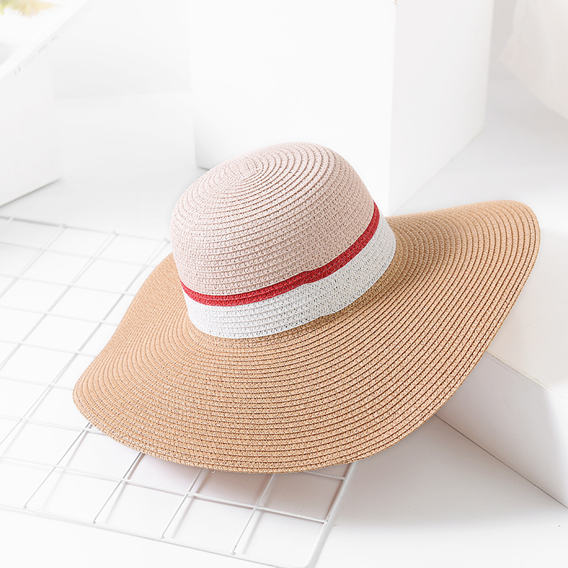 2020 Summer New European And American Visor Hat Color Wavy Side Straw Hat Ladies Seaside Beach Foldable Big Sun, Blue
2020 Summer New European And American Visor Hat Color Wavy Side Straw Hat Ladies Seaside Beach Foldable Big Sun, Blue