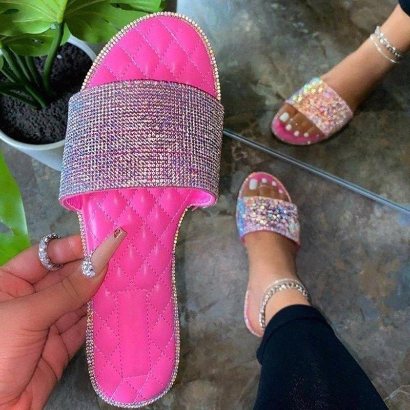 Crystal Slippers Women Slides Fashion Glitter Flats Woman Bling Big Size 43 Women Shoes Laides Casual Outdoor Footwear Shoes #fx6t, Black
Crystal Slippers Women Slides Fashion Glitter Flats Woman Bling Big Size 43 Women Shoes Laides Casual Outdoor Footwear Shoes #fx6t, Black