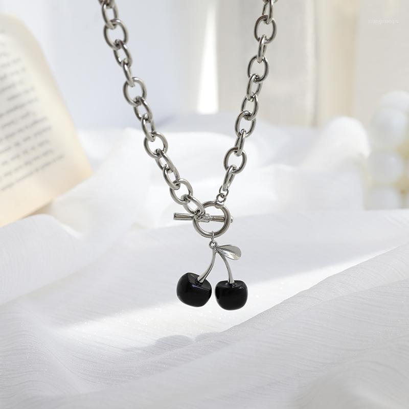 Chokers Cherry Necklace Female Minority Design Ins Hip Hop Cold Wind 2022 Collarbone Chain Black Dark Series, Golden;silver
Chokers Cherry Necklace Female Minority Design Ins Hip Hop Cold Wind 2022 Collarbone Chain Black Dark Series, Golden;silver