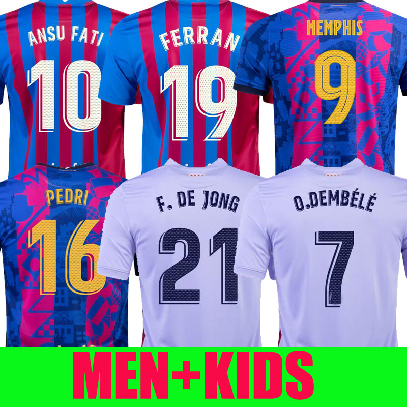 ANSU FATI #19 FERRAN Camisetas de football soccer jersey MEMPHIS PEDRI Kun Aguero PIQUE 21 22 2021 2022 GRIEZMANN F. DE JONG DEST Dembélé SERGIO kit shirt men + kids sets socks, Special
ANSU FATI #19 FERRAN Camisetas de football soccer jersey MEMPHIS PEDRI Kun Aguero PIQUE 21 22 2021 2022 GRIEZMANN F. DE JONG DEST Dembélé SERGIO kit shirt men + kids sets socks, Special