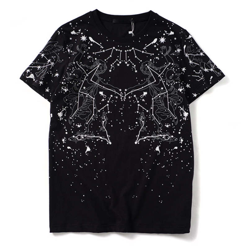 Summer Fashion Design European And American Style Full Printing Round Neck Men's Women's Unisex Constellation Angel Cotton T-shirt Size S-XL, White;black
Summer Fashion Design European And American Style Full Printing Round Neck Men's Women's Unisex Constellation Angel Cotton T-shirt Size S-XL, White;black