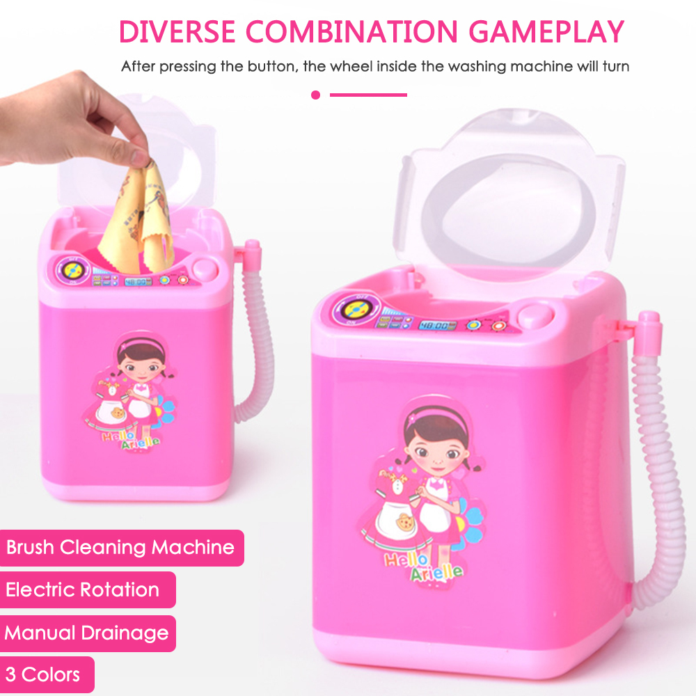 Mini makeup brush Washing Machine Electric Children's Pretend Pink Blue Black Children Play House Toy Girl Dirthday gift
Mini makeup brush Washing Machine Electric Children's Pretend Pink Blue Black Children Play House Toy Girl Dirthday gift