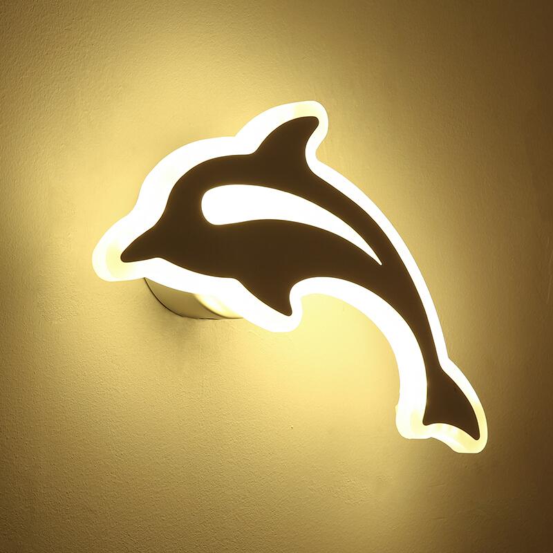 Modern minimalist bedroom acrylic wall lamps creative children 's wall lamp LED bedside lamp dolphin staircase lights
Modern minimalist bedroom acrylic wall lamps creative children 's wall lamp LED bedside lamp dolphin staircase lights