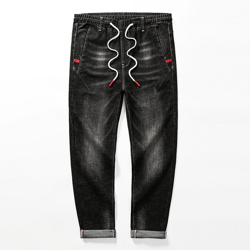 Men loose harem feet pants elastic elastic waist casual fashion pants large size men autumn new products jeans, Blue
Men loose harem feet pants elastic elastic waist casual fashion pants large size men autumn new products jeans, Blue