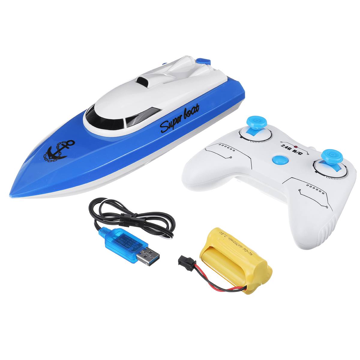 JJRC 40km/h High Speed RC Boat Radio Remote Control Dual Motor Boat Water Splashing Electric Motor Boat Toy Christmas Gift, Blue
JJRC 40km/h High Speed RC Boat Radio Remote Control Dual Motor Boat Water Splashing Electric Motor Boat Toy Christmas Gift, Blue