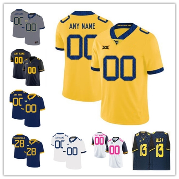 2019 New Arrival Custom West Virginia Mountaineers 28 Keith Washington Jr. Football 30 Evan Staley 15 George Campbell Gray NCAA WVU Jersey, Black
2019 New Arrival Custom West Virginia Mountaineers 28 Keith Washington Jr. Football 30 Evan Staley 15 George Campbell Gray NCAA WVU Jersey, Black