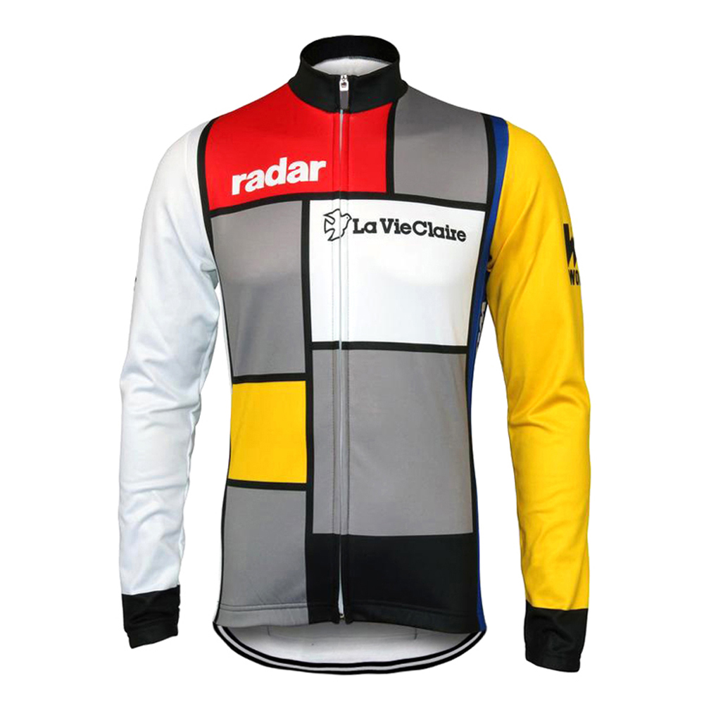 Classic Best La Vie Claire Retro Cycling Jersey Men Long Sleeve Winter Fleece & Autumn No Fleece Road Bicycle Clothes Vintage MTB Jersey, Summer thin
Classic Best La Vie Claire Retro Cycling Jersey Men Long Sleeve Winter Fleece & Autumn No Fleece Road Bicycle Clothes Vintage MTB Jersey, Summer thin