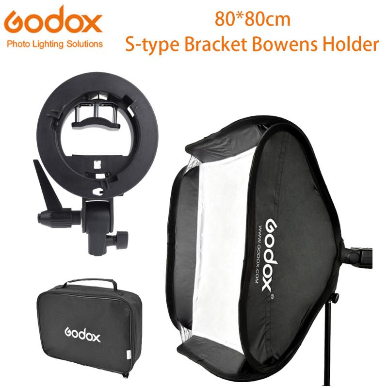 Professional Godox 80x80cm Photo Studio Softbox Diffuser + S-type Bracket Bowens Holder Mount + Bag Kit for Camera Flash Light
Professional Godox 80x80cm Photo Studio Softbox Diffuser + S-type Bracket Bowens Holder Mount + Bag Kit for Camera Flash Light