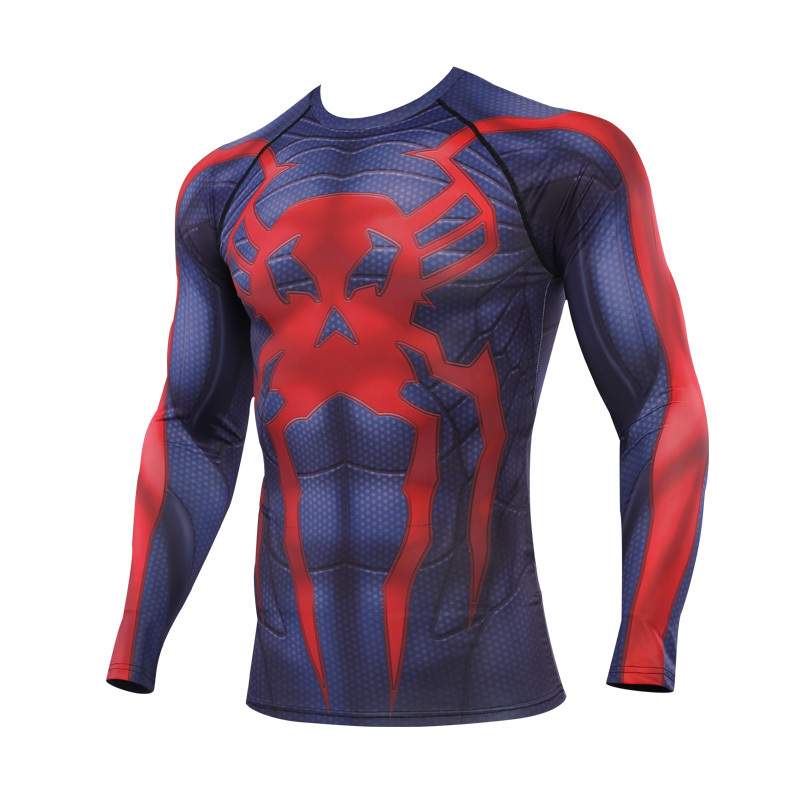 Raglan Sleeve Compression Shirt S-4XL 3D Printed T shirts Men Cosplay Costume Clothing Fitness Long Sleeve Tops For Male 201202