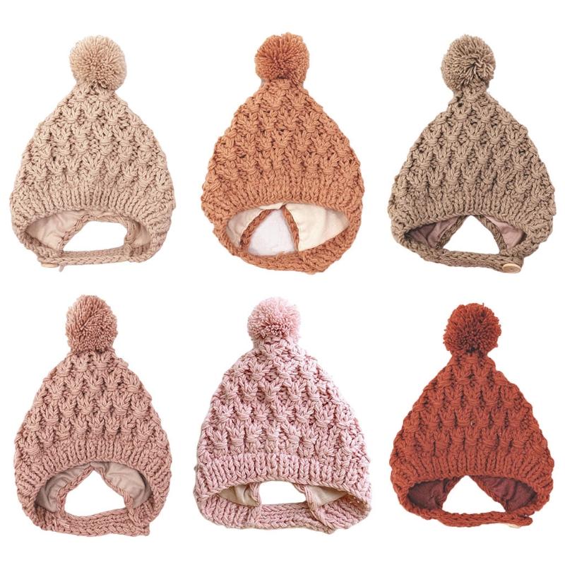 Winter Warm Baby Cap Fur Ball Pompom Beanie Cap Kids Children Girls Boys Ear Protection Knitted Solid Color Hat, Beige
Winter Warm Baby Cap Fur Ball Pompom Beanie Cap Kids Children Girls Boys Ear Protection Knitted Solid Color Hat, Beige
