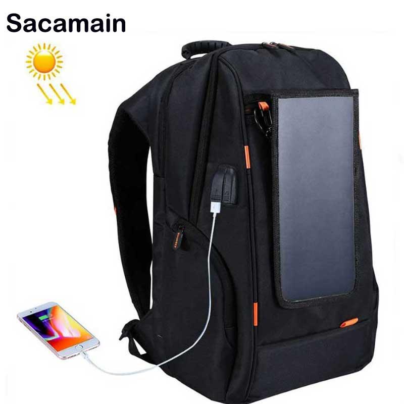 Solar Battery Backpack Solar Power Phone Charger Panel Usb Fast Charge Large Capacity Laptop Backpack Business Travel Bag, Black
Solar Battery Backpack Solar Power Phone Charger Panel Usb Fast Charge Large Capacity Laptop Backpack Business Travel Bag, Black