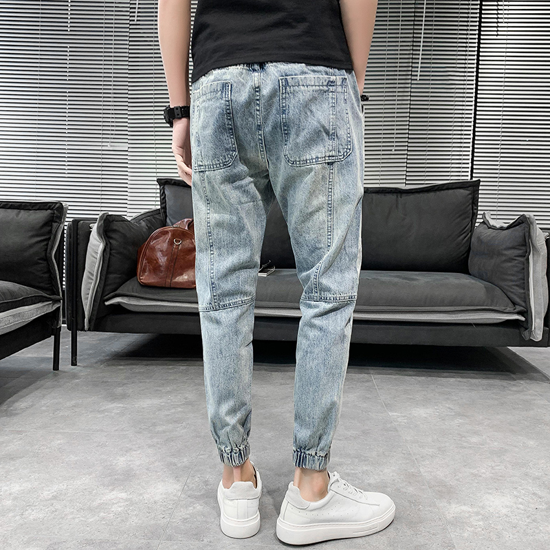 Summer Thin Men Jeans Korean Slim Fit Denim Harem Pants Men All Match Streetwear Joggers Casual Jeans For Men Clothing 34 201111