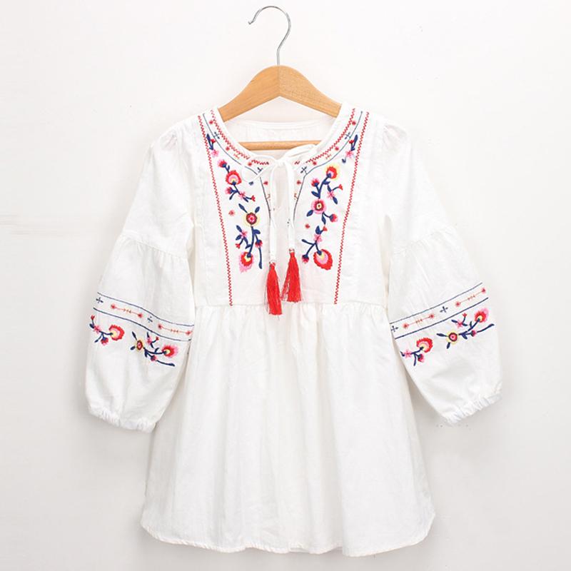 3 4 5 6 7 years long sleeve girls dresses toddler floral girls vestidos embroidery dress kids clothes children clothing cute, White
3 4 5 6 7 years long sleeve girls dresses toddler floral girls vestidos embroidery dress kids clothes children clothing cute, White