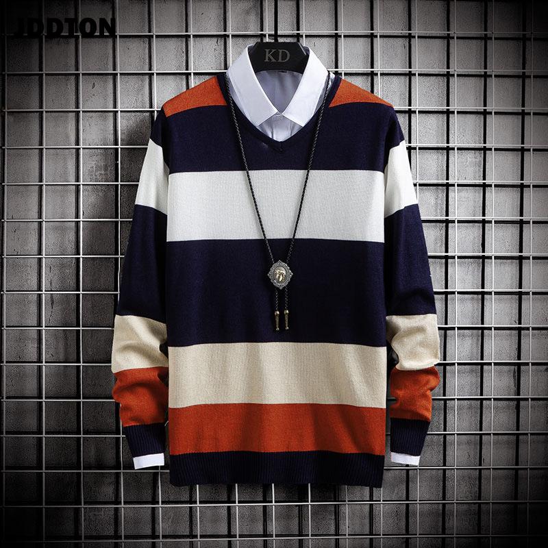JDDTON New Spring Autumn Men's Sweater Round Neck Harajuku Casual Korean Style Stripe Knitted Hip Hop Pullover Streetwear JE619, Blue
JDDTON New Spring Autumn Men's Sweater Round Neck Harajuku Casual Korean Style Stripe Knitted Hip Hop Pullover Streetwear JE619, Blue