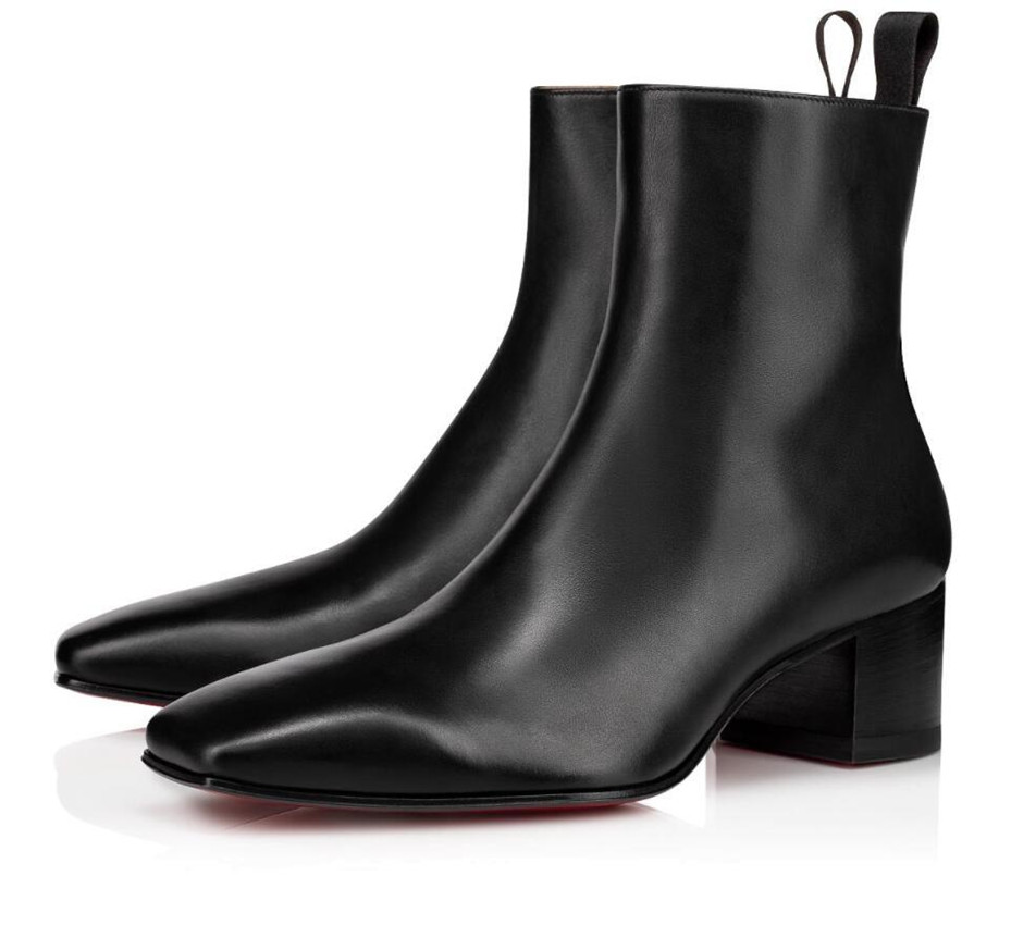 Luxury Designer Man Ankle Boots Red Bottom Zagober Boots Black Calfskin Rubber Men,Women Fashion Winter Booty Famous Party Wedding EU35-46
Luxury Designer Man Ankle Boots Red Bottom Zagober Boots Black Calfskin Rubber Men,Women Fashion Winter Booty Famous Party Wedding EU35-46