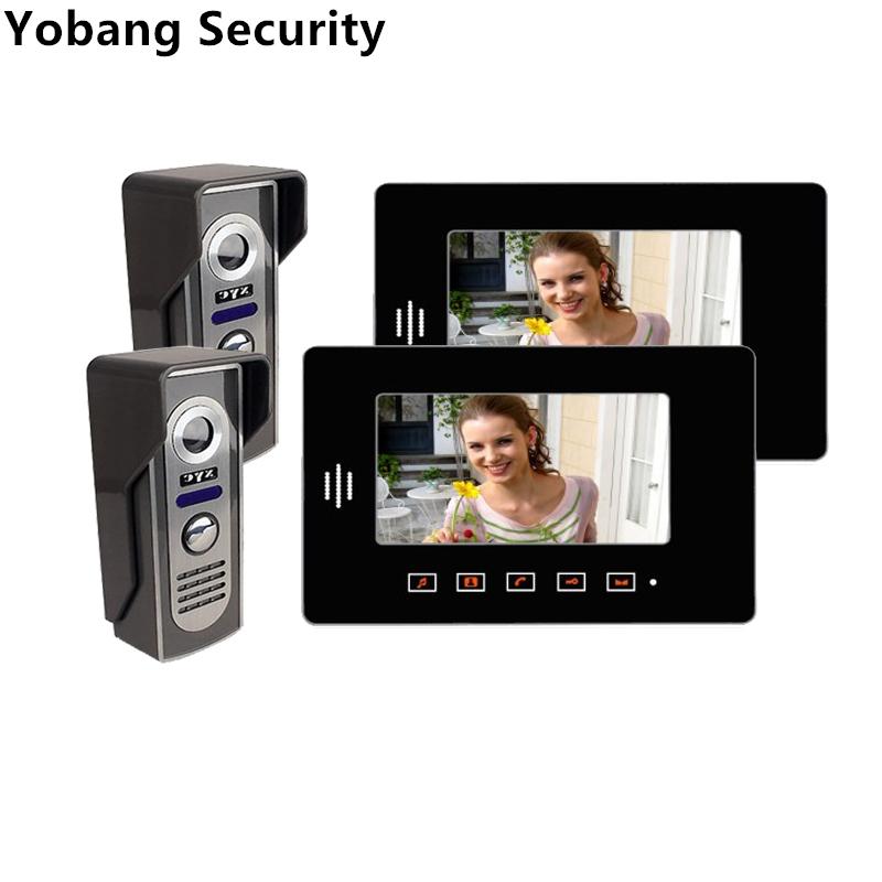 Yobang Security 7" Touch Screen Indoor Color Monitor Video Phone Video Cameras Intercom Intercom Entry Door Phone System
Yobang Security 7" Touch Screen Indoor Color Monitor Video Phone Video Cameras Intercom Intercom Entry Door Phone System