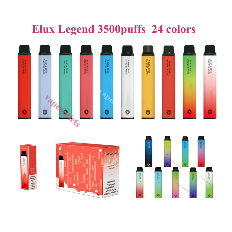 Elux Legend Disposable E cigarettes 3500 Puffs Vape Pen 1500mAh Battery Vaporizer Stick Vapor Kit 2% 10ml Pre Filled Cartridge Device geek bar elf bars bang xxl
Elux Legend Disposable E cigarettes 3500 Puffs Vape Pen 1500mAh Battery Vaporizer Stick Vapor Kit 2% 10ml Pre Filled Cartridge Device geek bar elf bars bang xxl