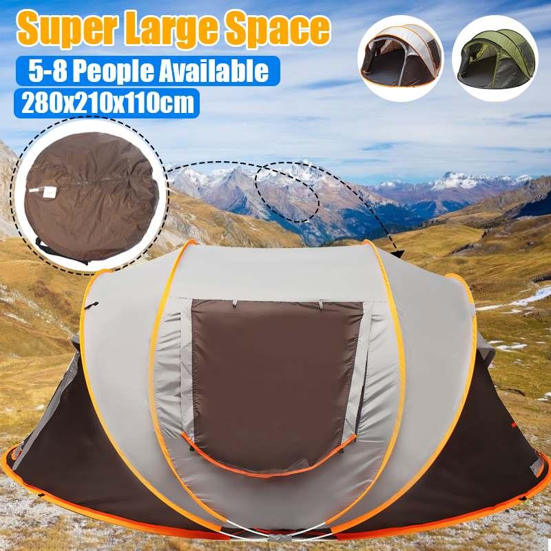 Automatic Camping Tent Easy Setup Tent Family Portable Outdoor Hiking Beach Sun Protection Shelter 5-8 Person Waterproof
Automatic Camping Tent Easy Setup Tent Family Portable Outdoor Hiking Beach Sun Protection Shelter 5-8 Person Waterproof