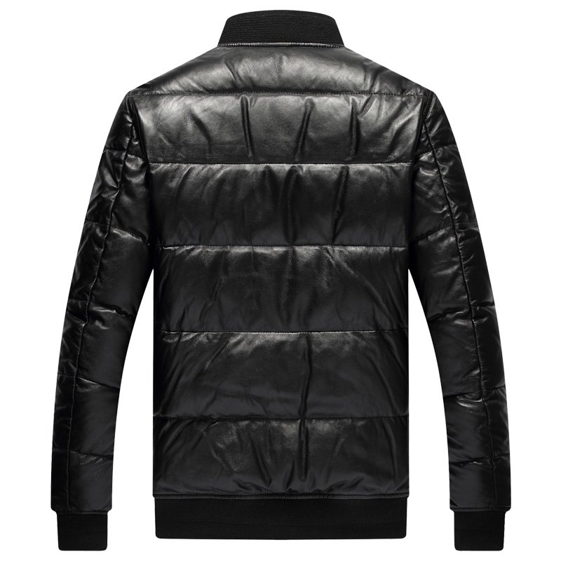 YRclassic casual style genuine leather jacket80 white duck down sheepskin coatwinter warm clothes 201114
