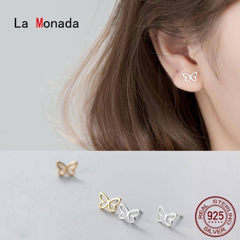 La Monada Hollow Butterfly Minimalist Sterling Silver Stud Earrings Women 925 Silver Jewelry Woman Earrings Stud 925
La Monada Hollow Butterfly Minimalist Sterling Silver Stud Earrings Women 925 Silver Jewelry Woman Earrings Stud 925