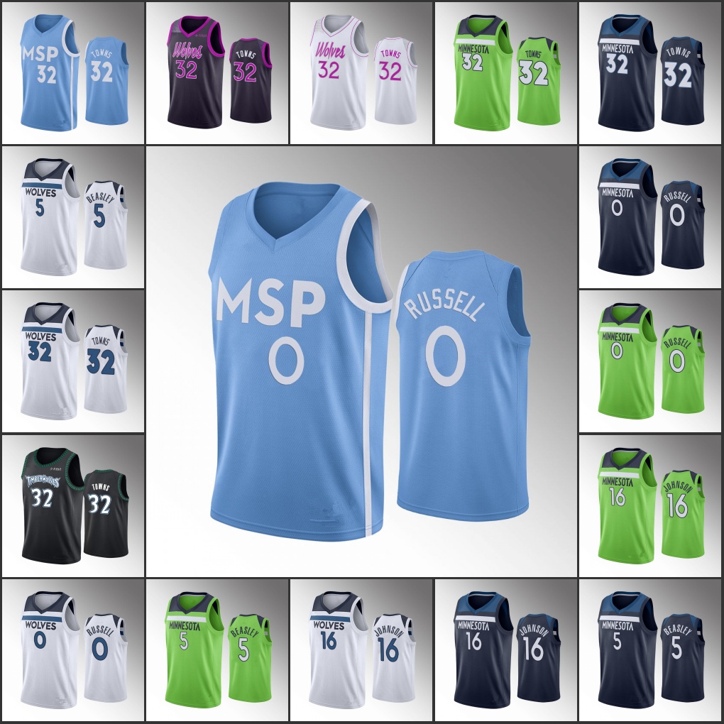 Men MinnesotaTimberwolvesBasketball Karl-Anthony Towns D'Angelo Russell Malik Beasley James Johnson 2021 Jersey, Black
Men MinnesotaTimberwolvesBasketball Karl-Anthony Towns D'Angelo Russell Malik Beasley James Johnson 2021 Jersey, Black