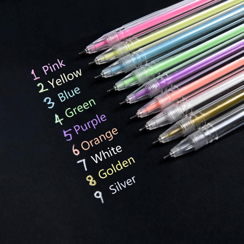 9Pcs/lot 0.6mm White Ink Color Photo Gel Pen Stationery Office Learning Cute Scrapbooking Pen Unisex Gift for Kids, Pink
9Pcs/lot 0.6mm White Ink Color Photo Gel Pen Stationery Office Learning Cute Scrapbooking Pen Unisex Gift for Kids, Pink