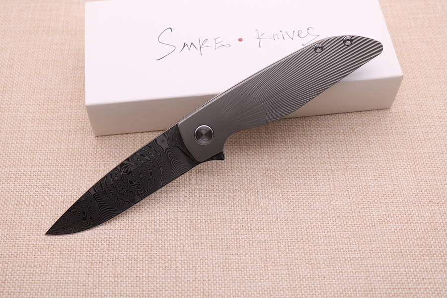 US Shipping Smke Knives Rask Custom Flipper Pocket Folding Knife Damascus Blade TC4 Titanium Handle Survival Tactical Camping Knife
US Shipping Smke Knives Rask Custom Flipper Pocket Folding Knife Damascus Blade TC4 Titanium Handle Survival Tactical Camping Knife