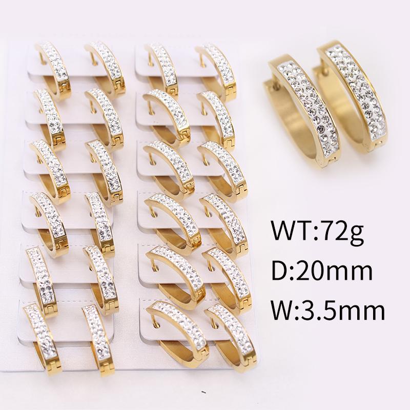 High quality stainless steel earrings crystal oval Classic Hoop earrings 12 pairs/set Woman wedding gift Hot sale jsj97
High quality stainless steel earrings crystal oval Classic Hoop earrings 12 pairs/set Woman wedding gift Hot sale jsj97
