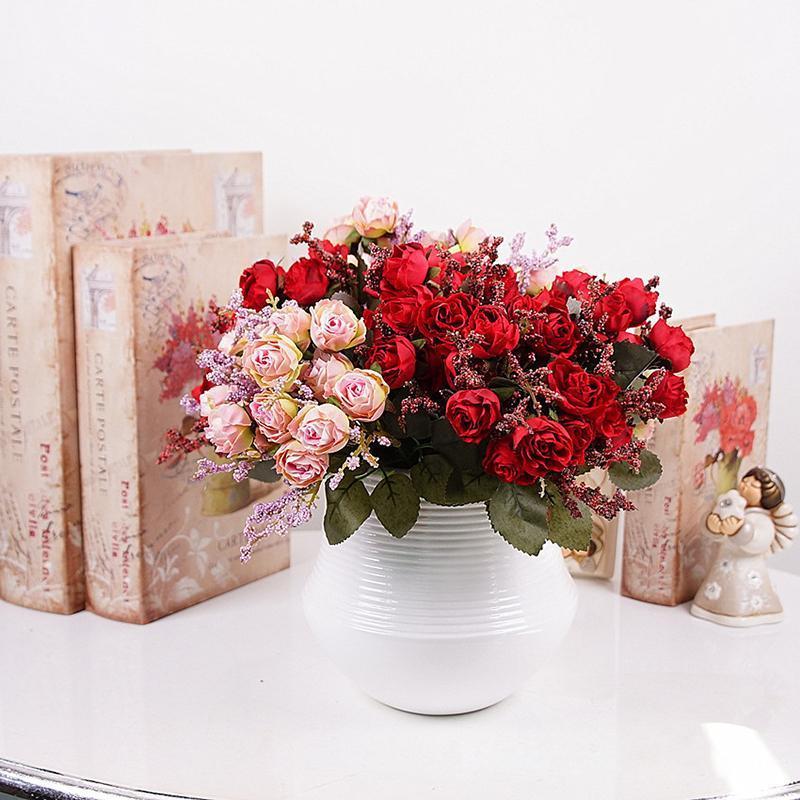 15 Heads 1PCS Artificial Rose Flower Simulation Flowers Rose Party Bouquet Festival Christmas Party Home Decoration Fake Flower1, Pink
15 Heads 1PCS Artificial Rose Flower Simulation Flowers Rose Party Bouquet Festival Christmas Party Home Decoration Fake Flower1, Pink