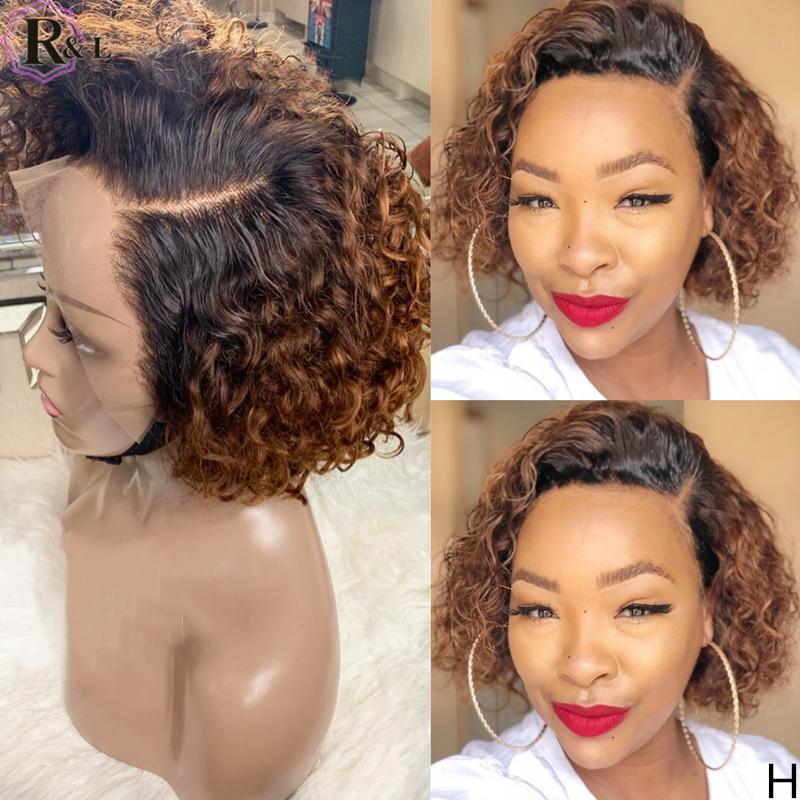 Lace Wigs RULINDA Short Curly Ombre Colored Front Human Hair 180% Density Pixie Cut Brazilian Remy 13X4, 13x4 lace front wig
Lace Wigs RULINDA Short Curly Ombre Colored Front Human Hair 180% Density Pixie Cut Brazilian Remy 13X4, 13x4 lace front wig