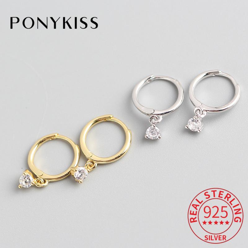 Hoop & Huggie PONYKISS 100% 925 Sterling Silver Water Drop Zircon Earrings Women Party Minimalist Elegant Accessory Delicate Jewelry Gift
Hoop & Huggie PONYKISS 100% 925 Sterling Silver Water Drop Zircon Earrings Women Party Minimalist Elegant Accessory Delicate Jewelry Gift