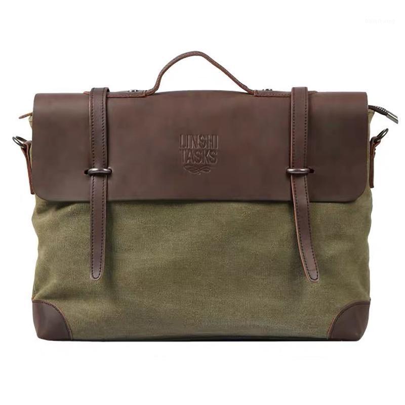 2020 New Men Vintage Genuine Leather Briefcase Laptop Bag Retro Messenger bag portfolio men shoulder office document handbag1, As picture
2020 New Men Vintage Genuine Leather Briefcase Laptop Bag Retro Messenger bag portfolio men shoulder office document handbag1, As picture