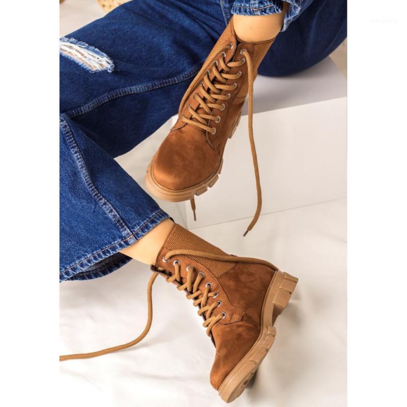 Tan Color PU Suede Leather Lace-Up Slip-On New Season 2021 Winter Autmn Fashion Stylish Comfortable Female Lady Boots1
Tan Color PU Suede Leather Lace-Up Slip-On New Season 2021 Winter Autmn Fashion Stylish Comfortable Female Lady Boots1