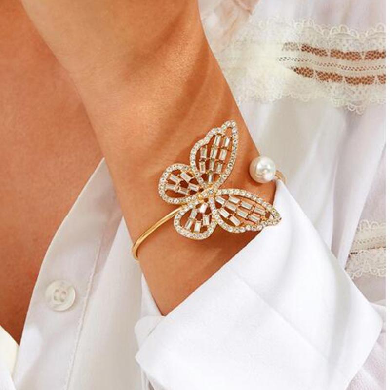 2020 Fashionable and versatile hollow out sparkling Bracelet Adjustable pearl butterfly opening Bracelet
2020 Fashionable and versatile hollow out sparkling Bracelet Adjustable pearl butterfly opening Bracelet