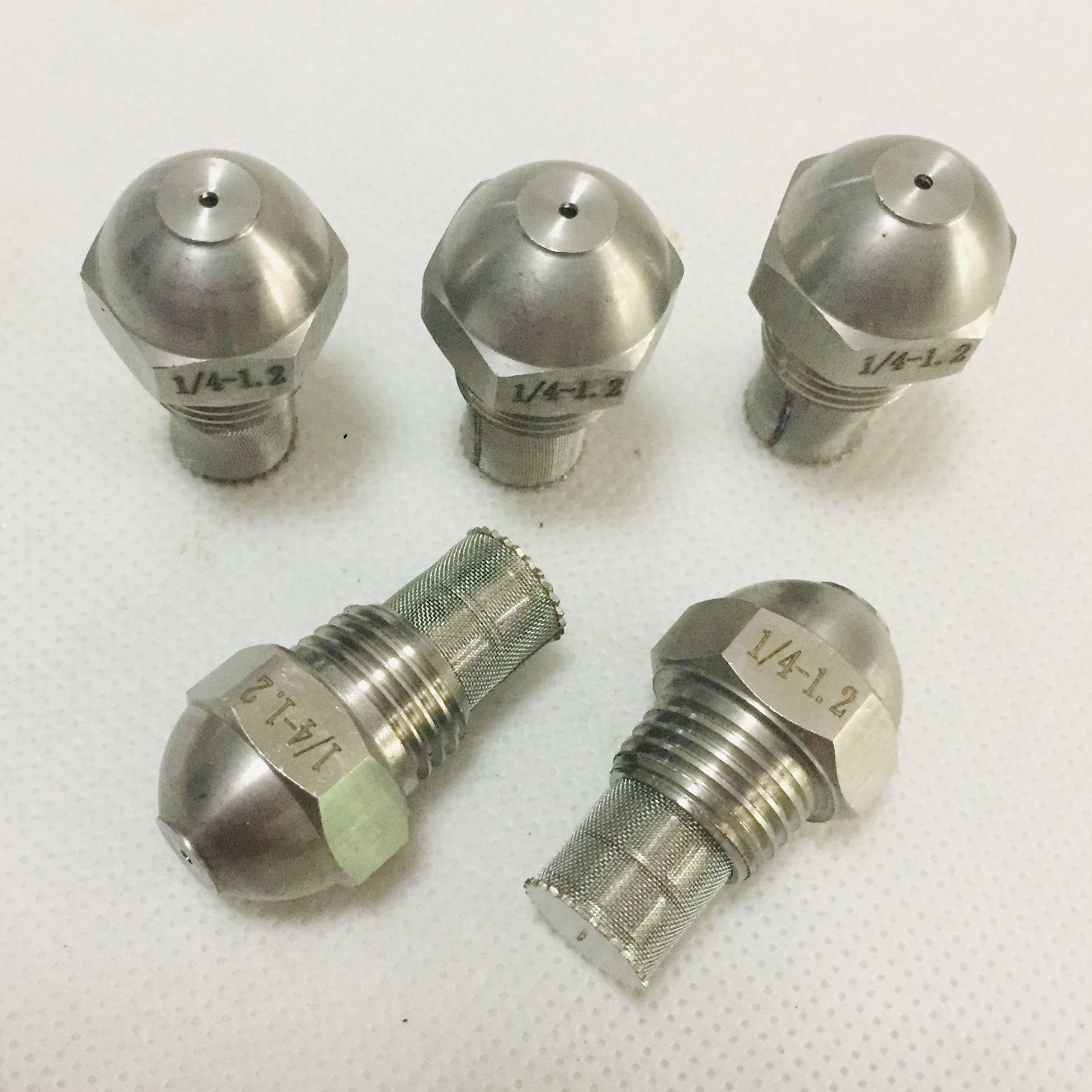1/4" Male Thread Stainless steel waste oil burner nozzle, Anti-drip water mist nozzle for cooling and humidification
1/4" Male Thread Stainless steel waste oil burner nozzle, Anti-drip water mist nozzle for cooling and humidification