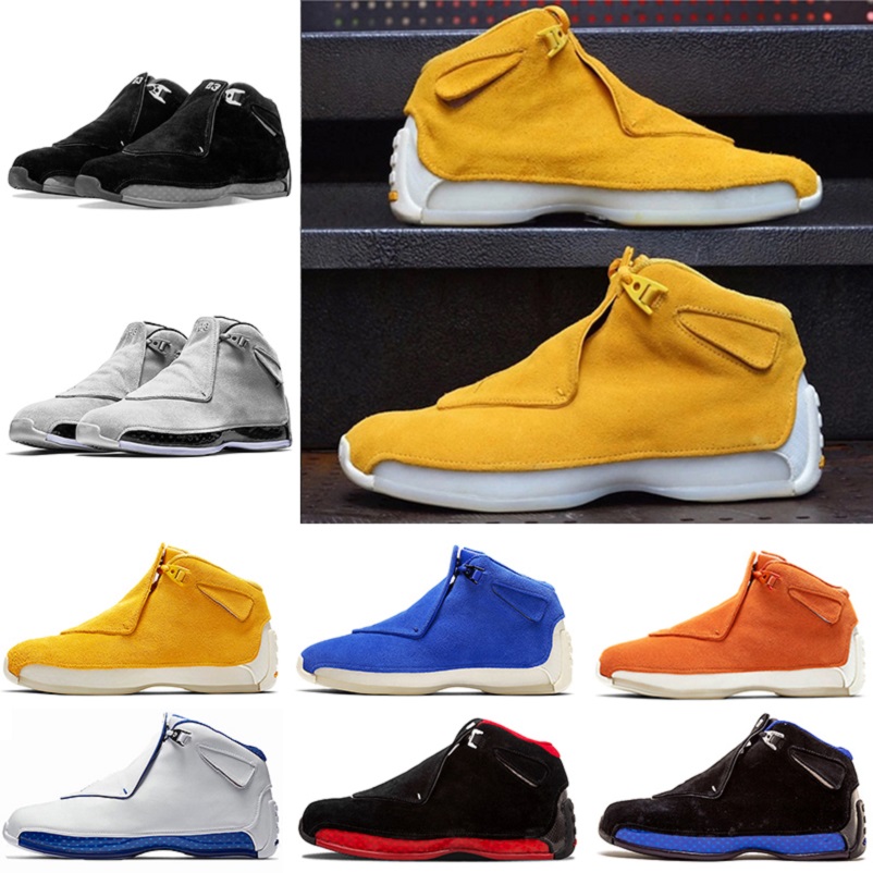 Hot Sale Yellow Suede Jumpman 18 mens basketball shoes Sport Royal Orange Suede Sport Royal Varsity Red 18s men trainers sports sneakers
Hot Sale Yellow Suede Jumpman 18 mens basketball shoes Sport Royal Orange Suede Sport Royal Varsity Red 18s men trainers sports sneakers