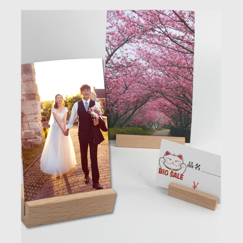 Wood Table Number Holders Wedding Display Stands Place Card Holder Great for Bar Menu Retail Sign Party and Events