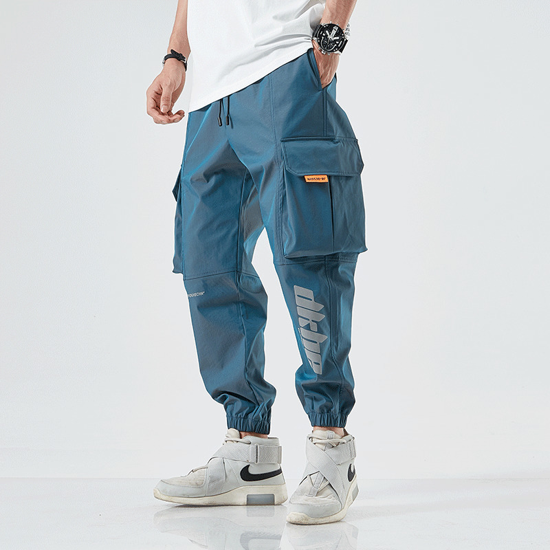 SingleRoad Mens Cargo Pants Joggers Men Fashion Side Pockets Hip Hop Harajuku Japanese Streetwear Trousers Grey Pants Men 201110