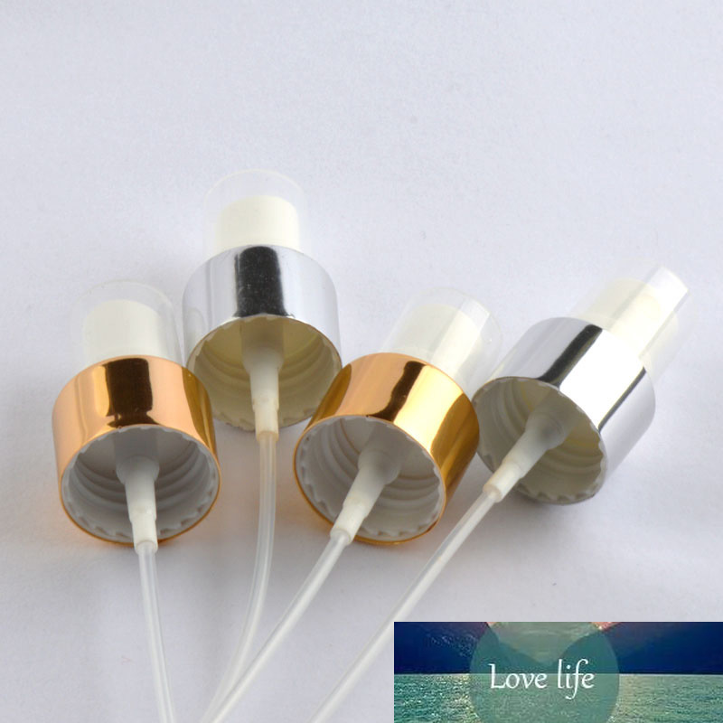 18 20 24 410 Silver Gold Aluminum Collar Mist Sprayer Perfume Pumps, Metal Perfumes Pump Fine Sprayer 50pc/lot