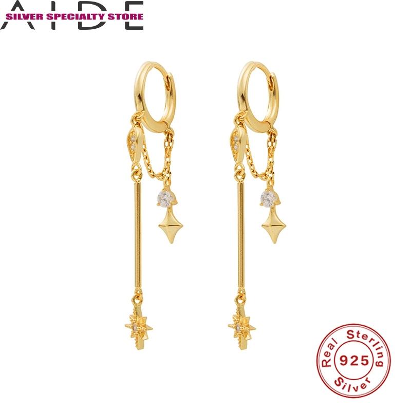 AIDE 925 Sterling Silver Earrings For Women 2020 Fine Jewelry Piercing Hoop Earring Gold Star Pendientes Aretes For Girls Gifts
AIDE 925 Sterling Silver Earrings For Women 2020 Fine Jewelry Piercing Hoop Earring Gold Star Pendientes Aretes For Girls Gifts
